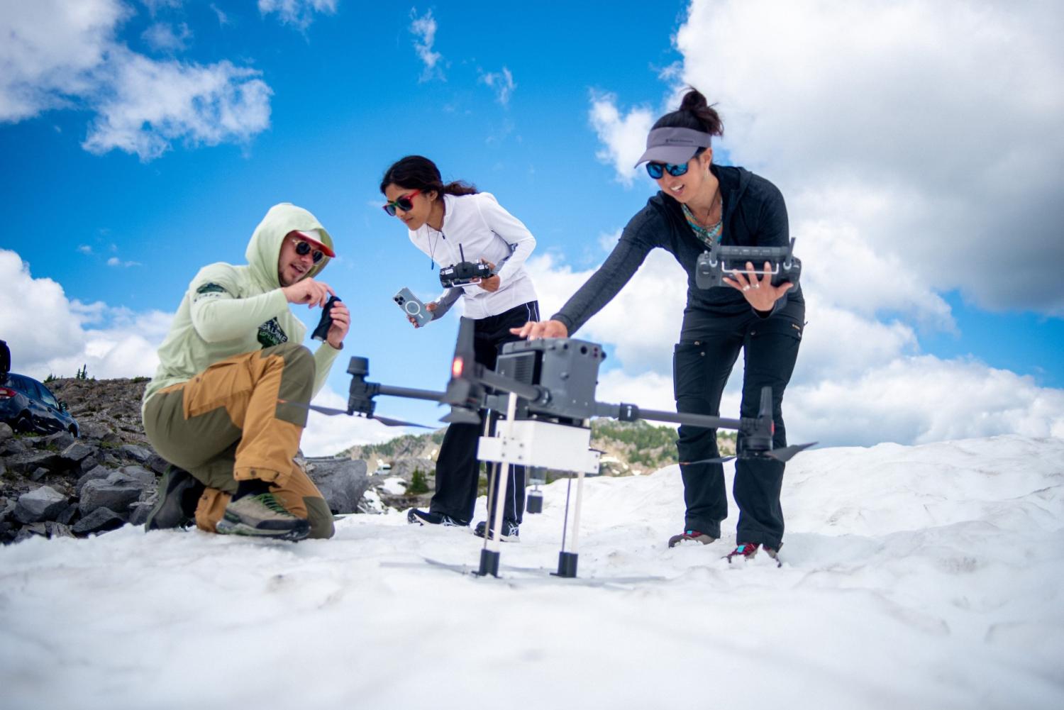 ICE team with drone