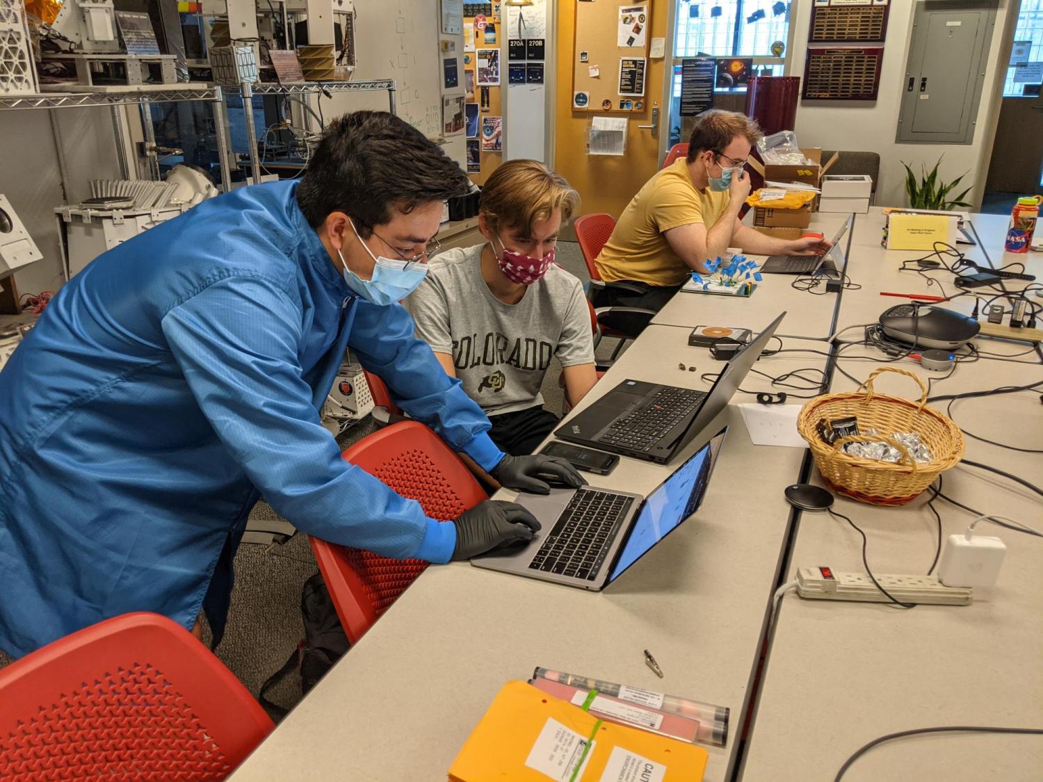 STEAM avionics team working on software