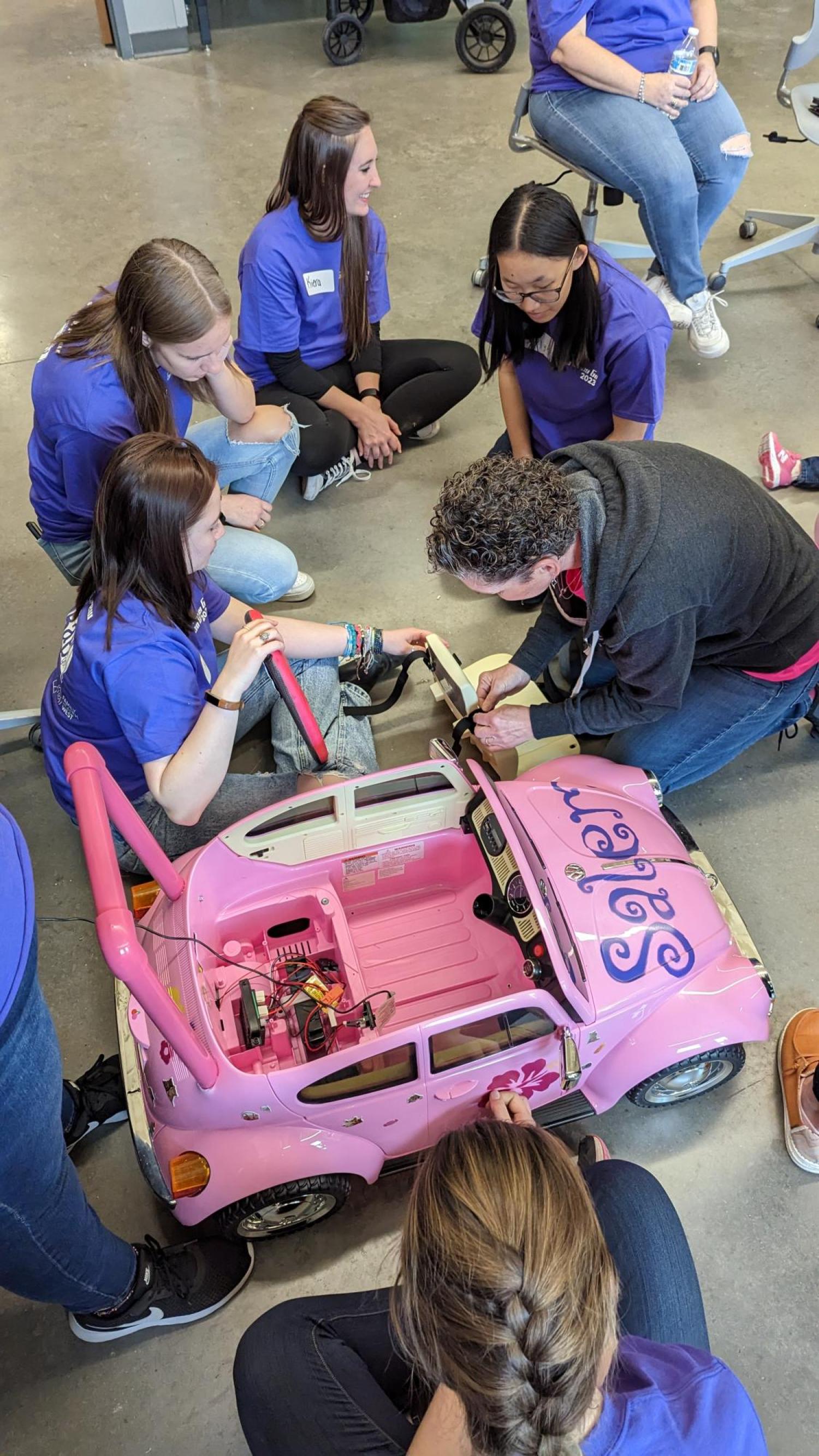 Go Baby Go pink car