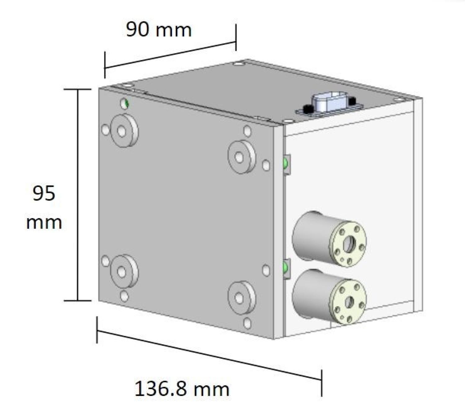 STEAM exterior structure with dimensions