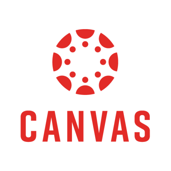 red and white logo of the Canvas software
