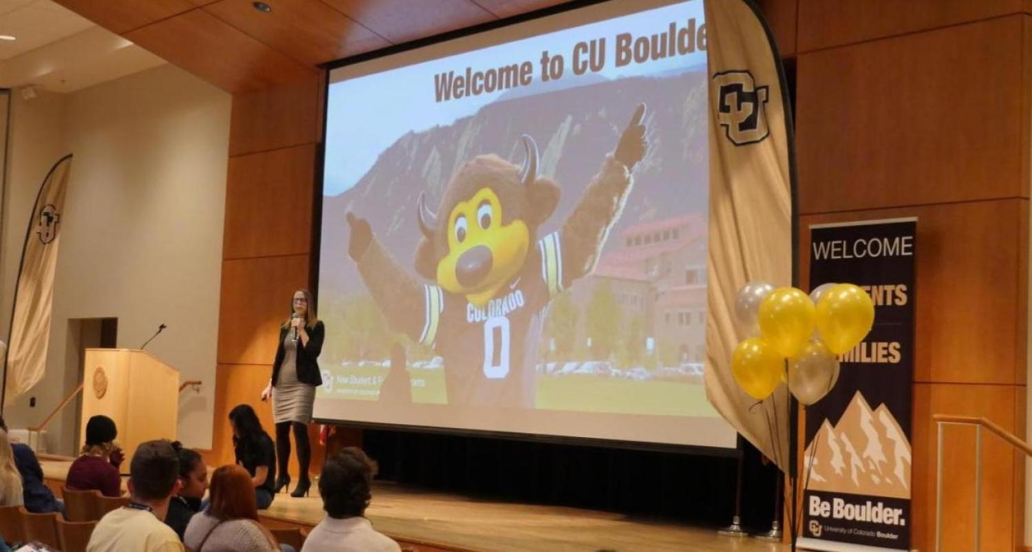 welcome to CU Boulder student orientation