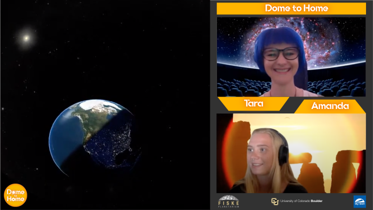 Domes to Home program screenshot with attendees