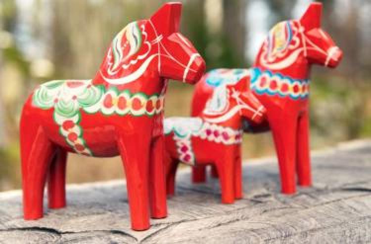 Dala horse figurines