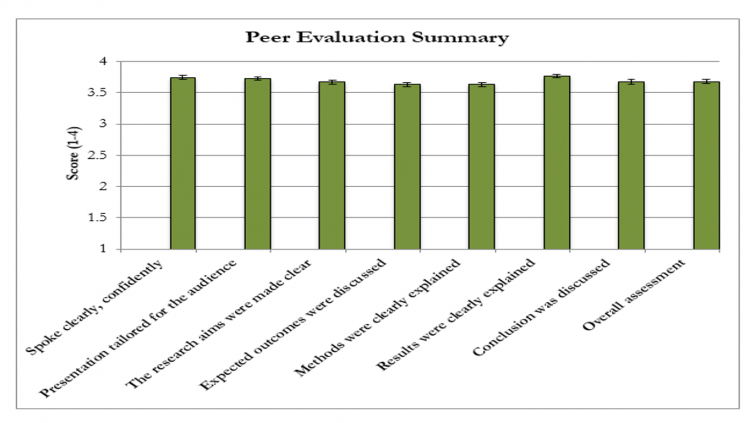 Peer evaluation chart