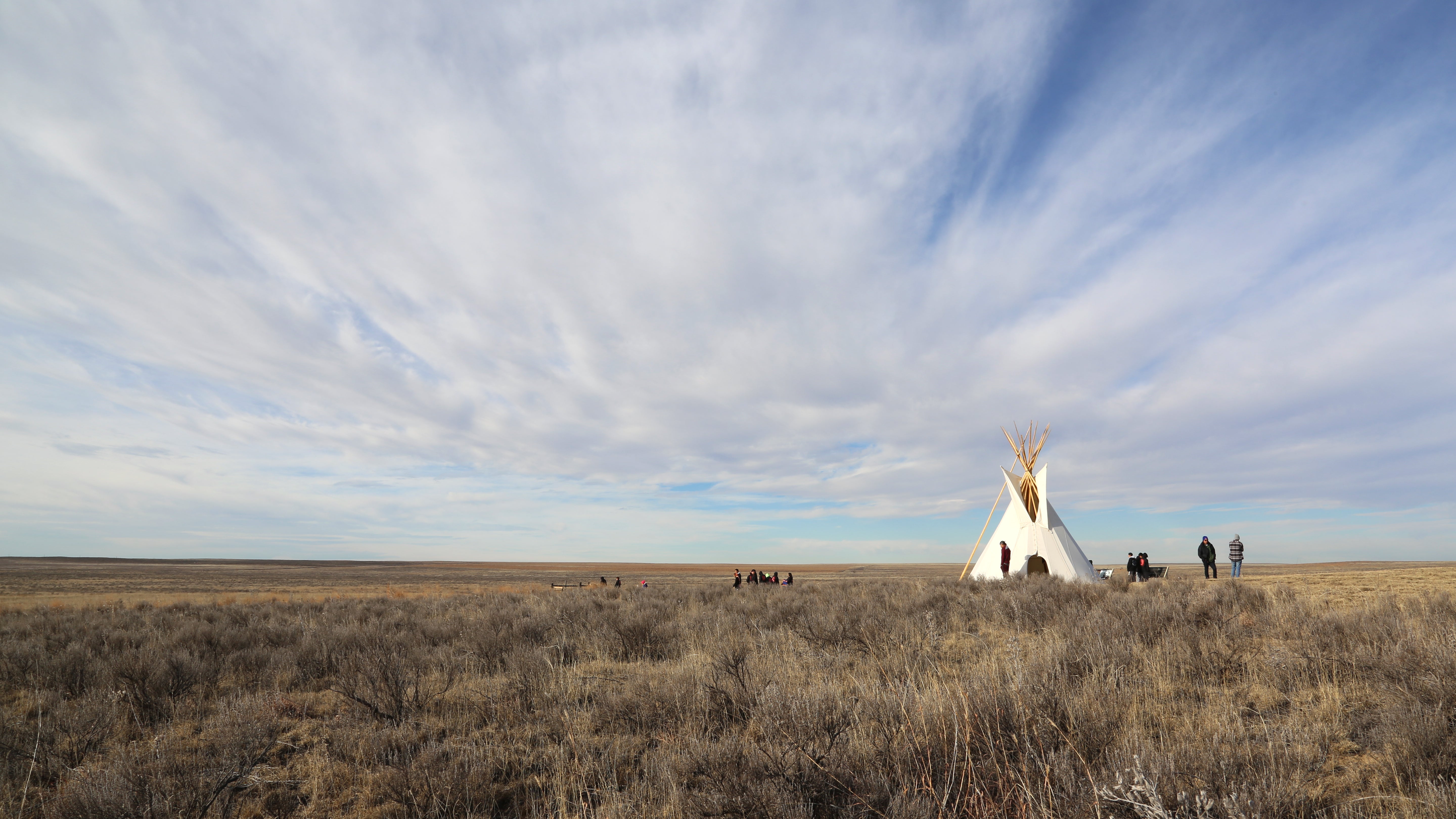 Tipi construction at Sand Creek Massacre National Historic Site