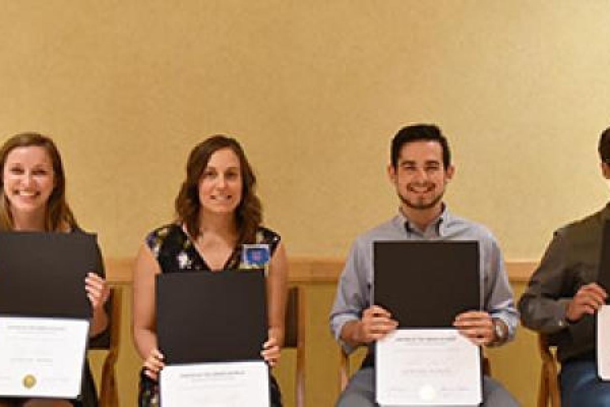 Caty Jansury, Heather Sackett, Robbie Herbst, and Charles Shobe
