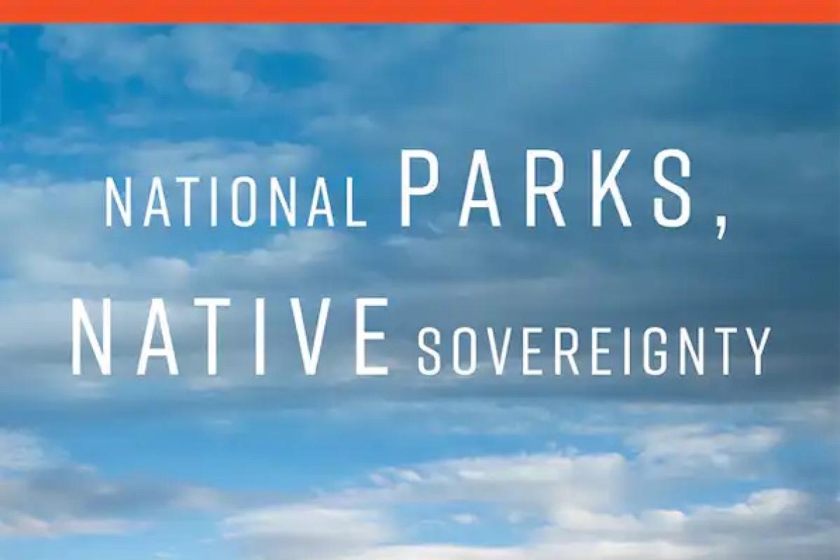 Book cover for National Park, Native Sovereignty featuring Devil's Tower