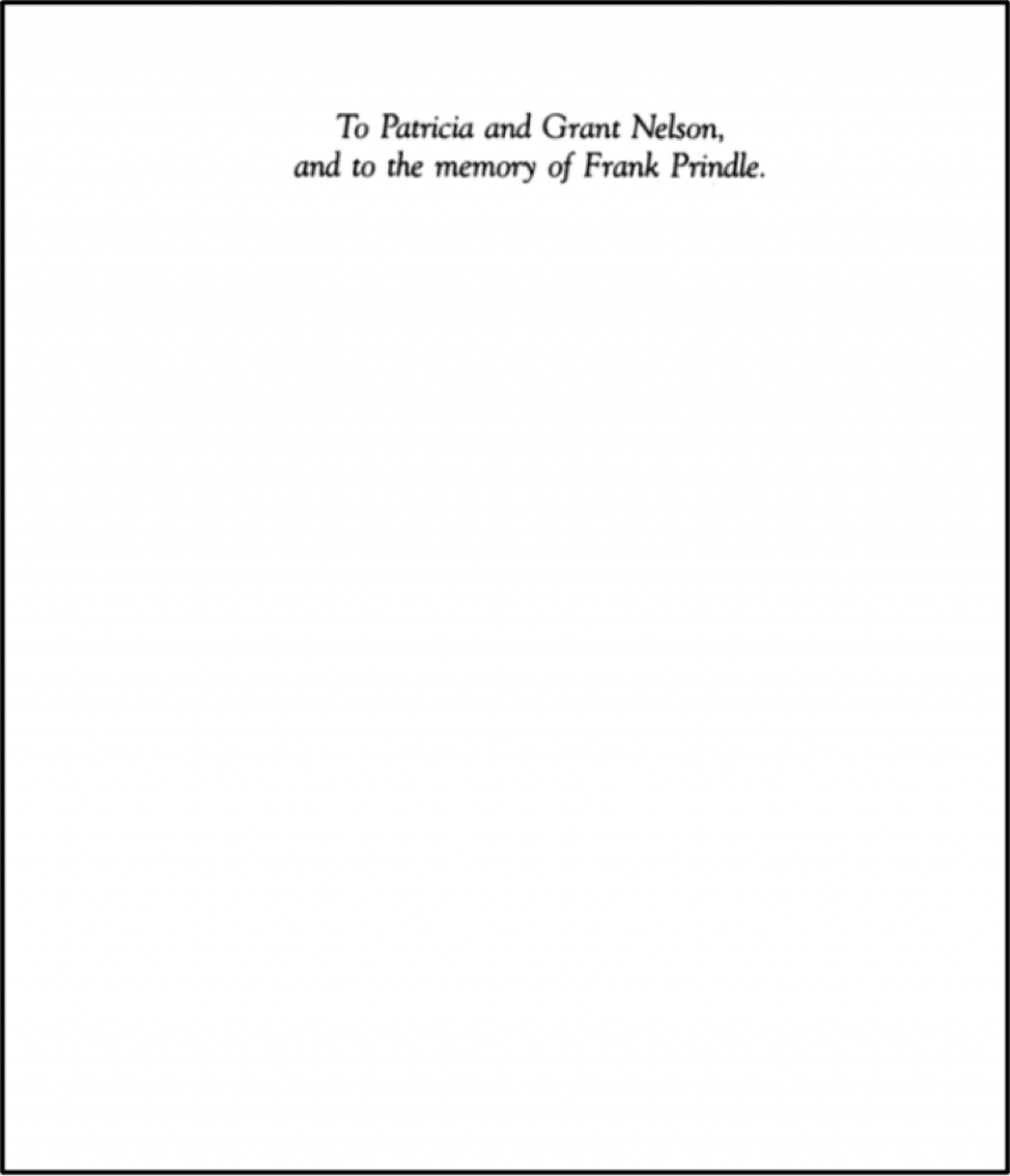 Book Dedication