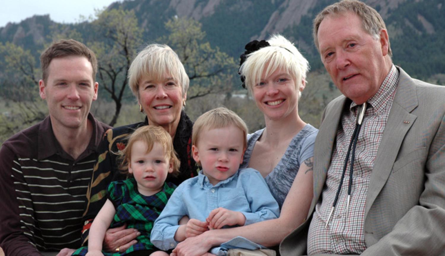 photo of the Thompson's family