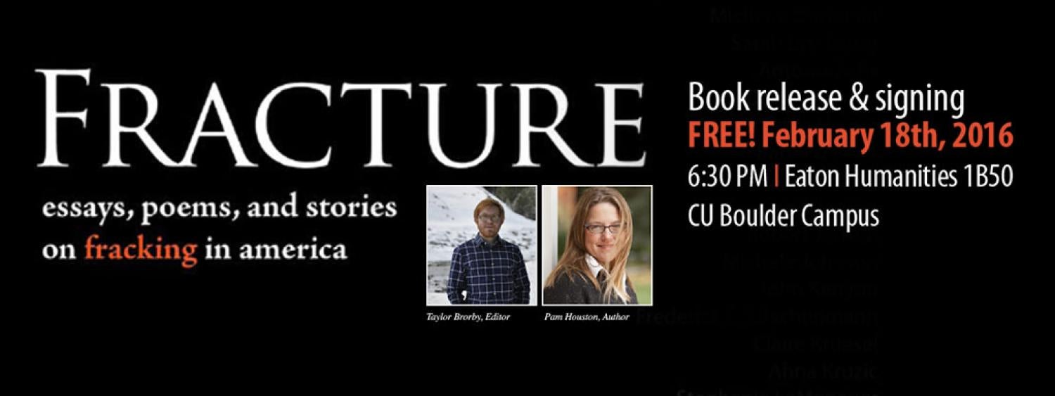 Houston Web ad for book release "Fracture"