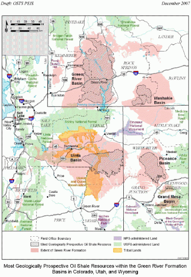 Geological Prospective Map of Oil Shale Resources