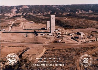 Towering Retorts of Oil Shale Area