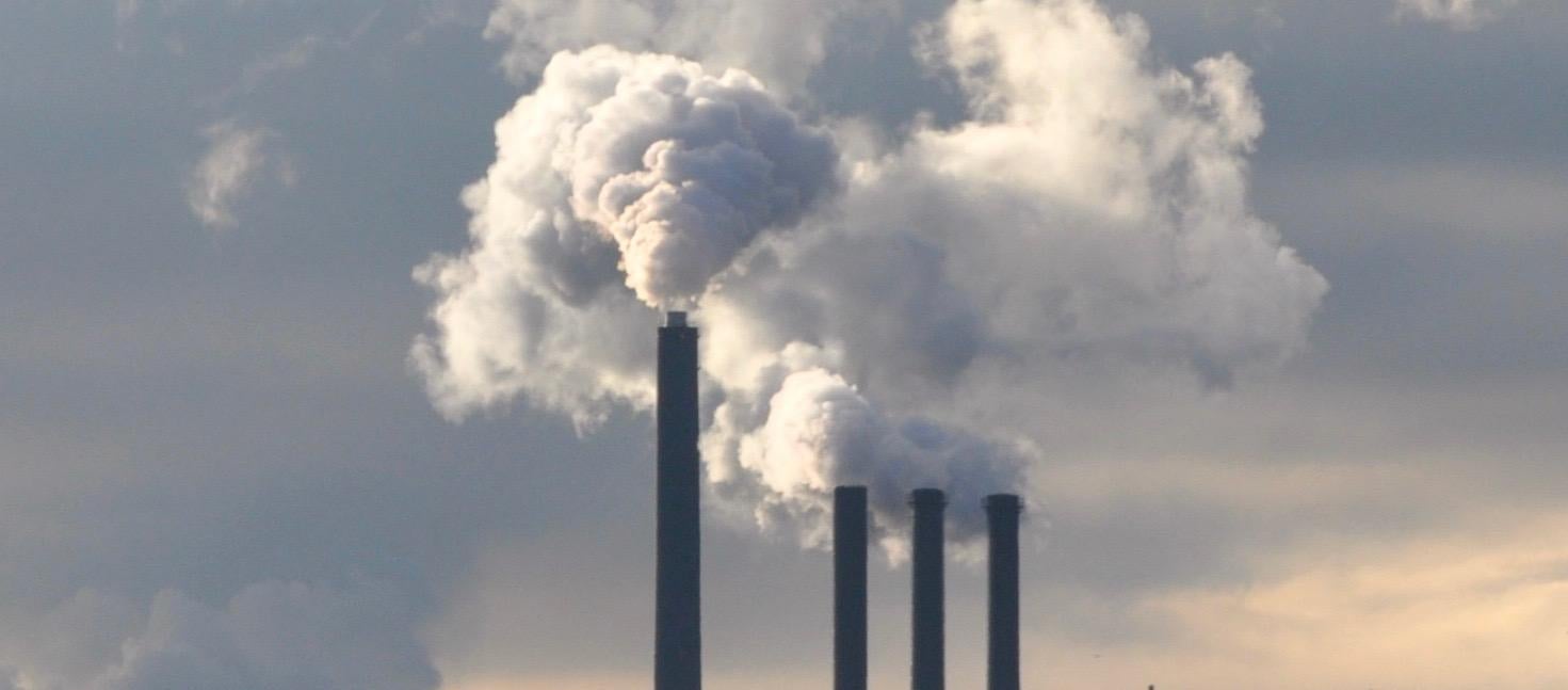 A power plant blows smoke in Copenhagen