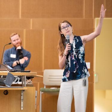 Lyanna Kessler presents at the IQ Symposium