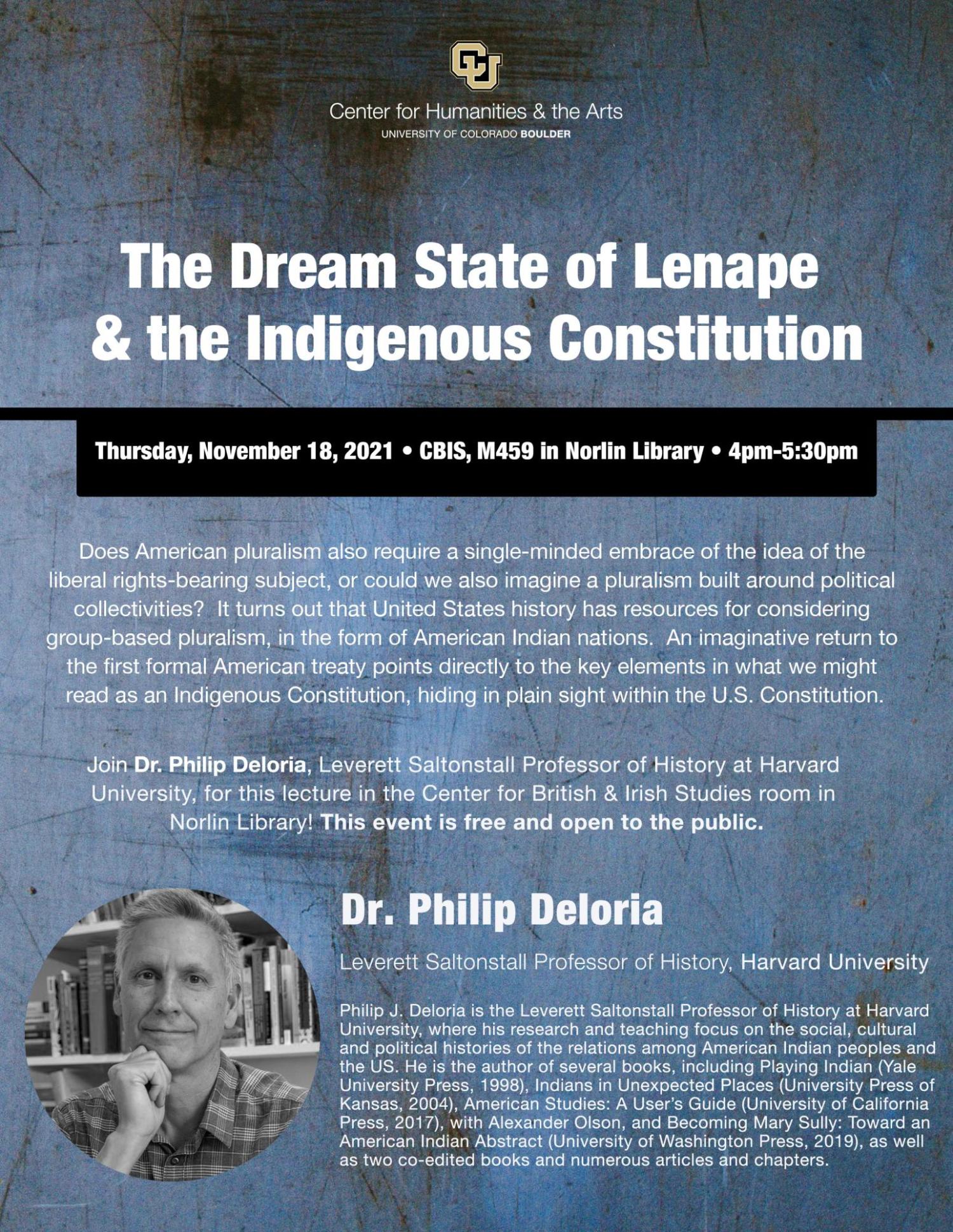 Deloria lecture flyer
