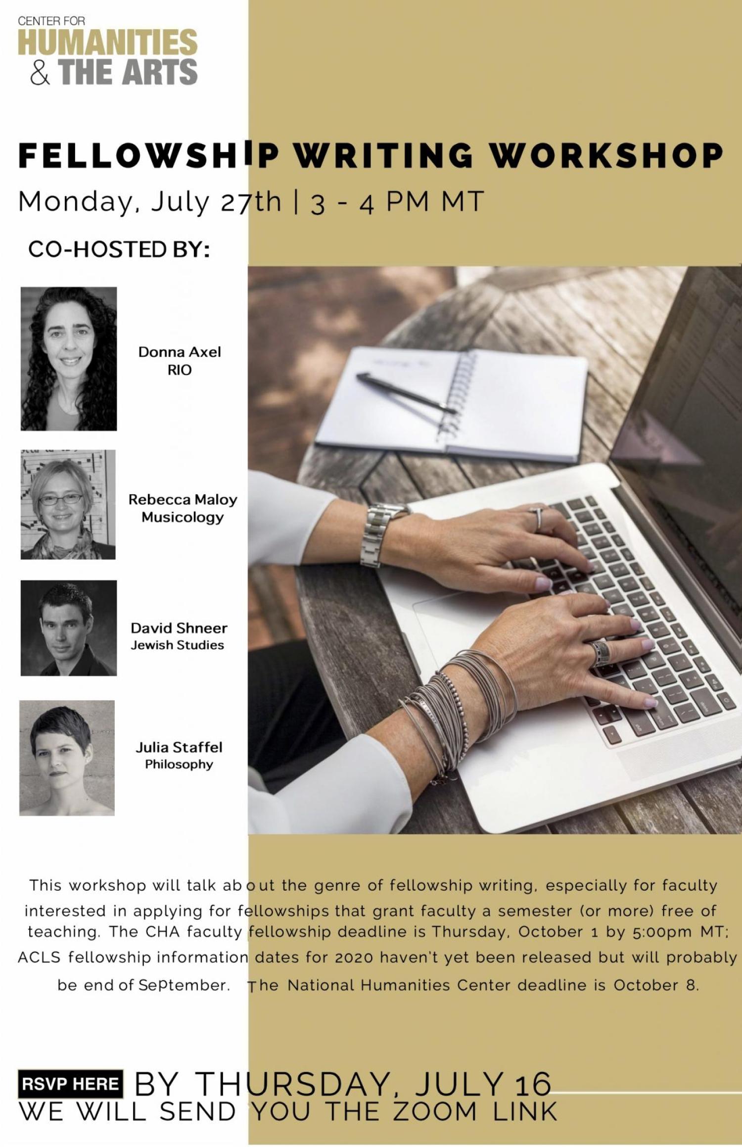 Fellowship Writing Workshop Flyer
