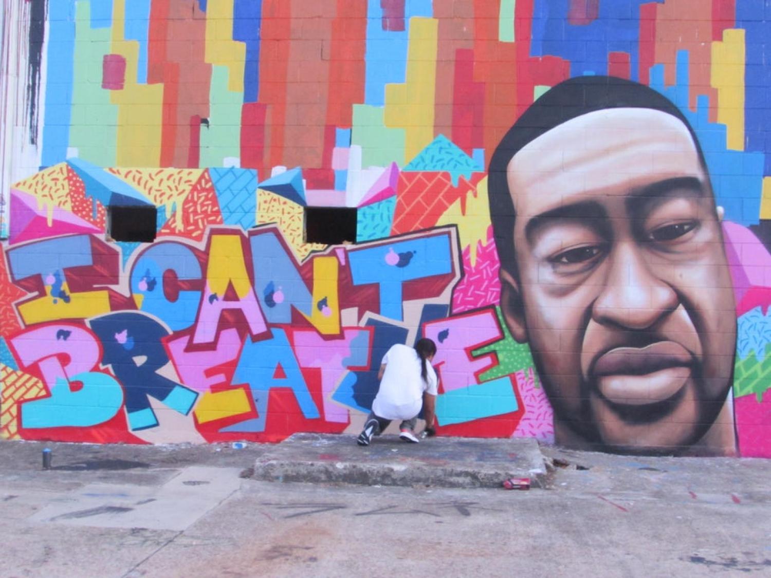 I Can't Breath mural
