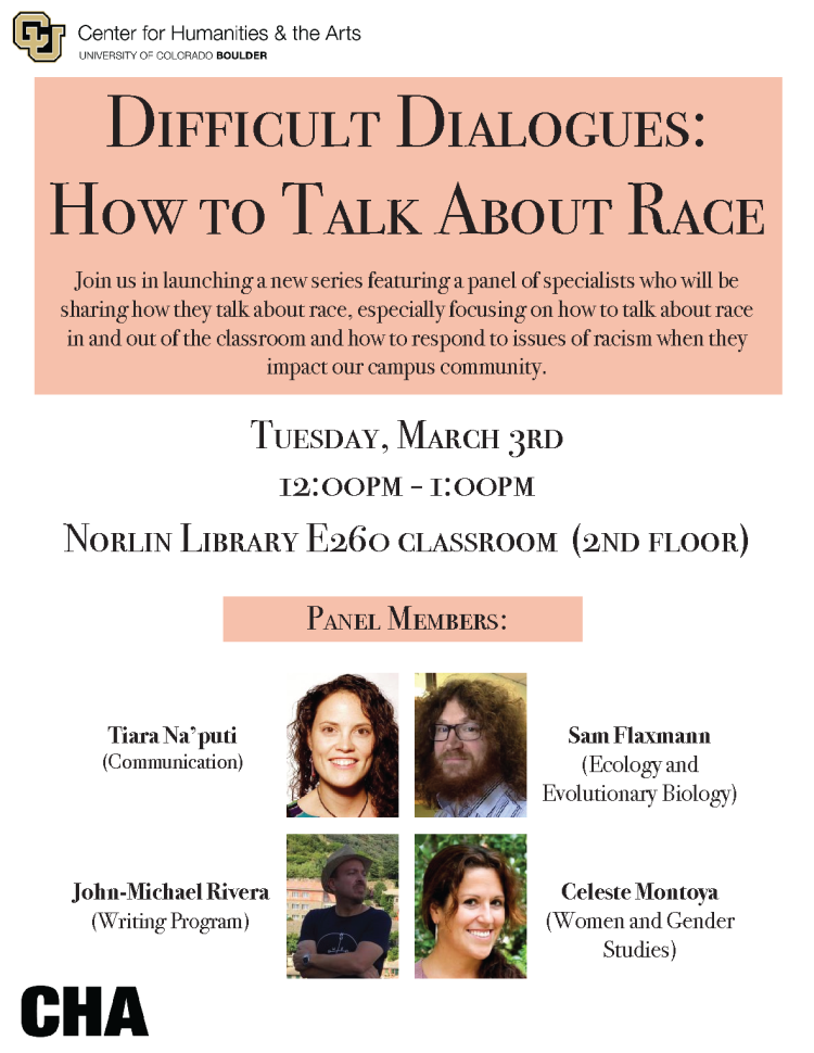 Difficult Dialogues Poster - How to Talk About Race