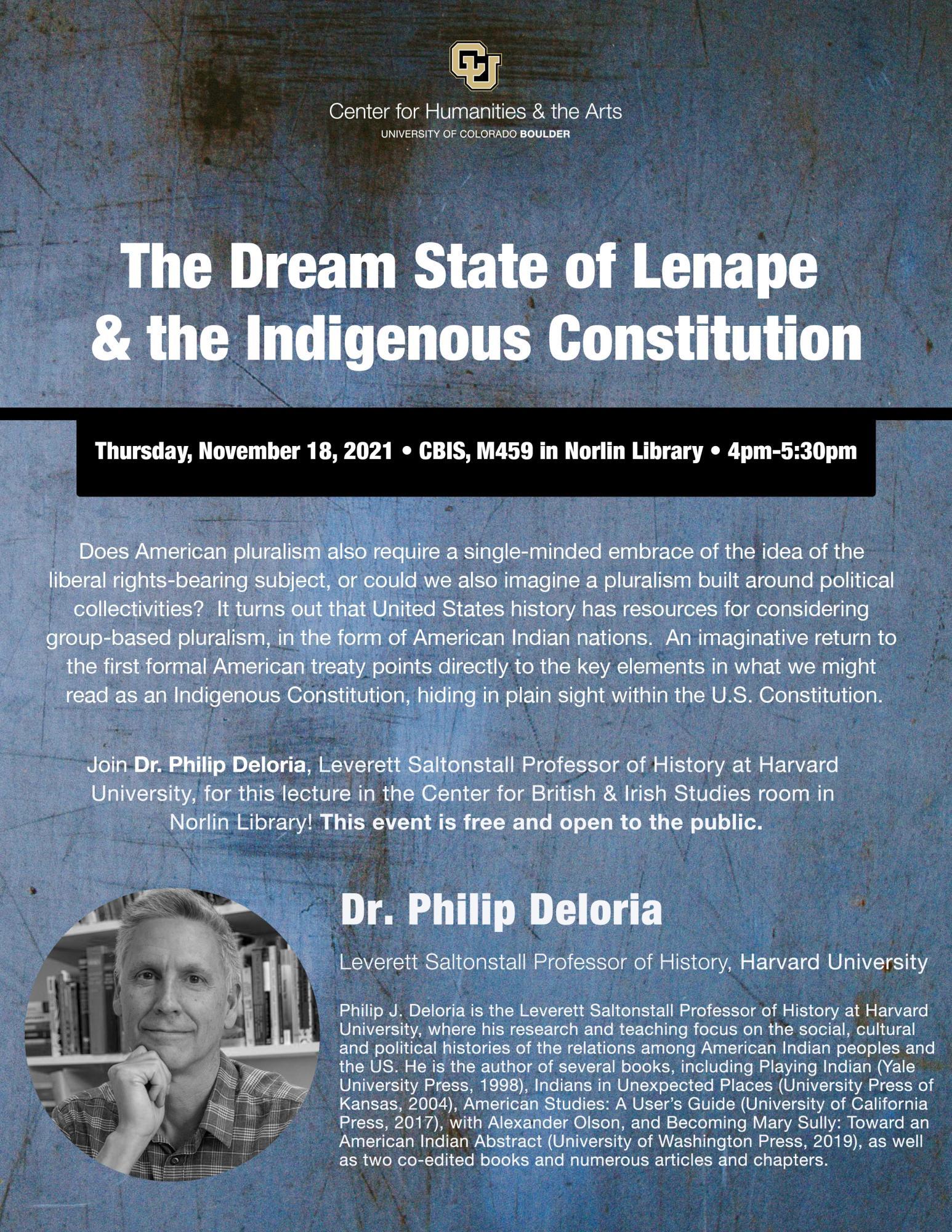 Deloria lecture flyer