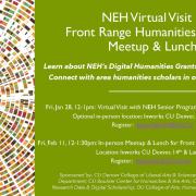 NEH Front Range Humanities Scholar Meetup & Lunch