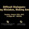 Difficult Dialogues image with logos
