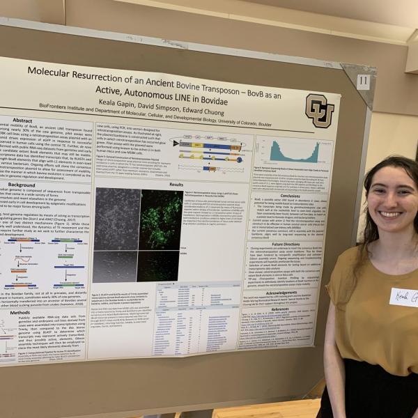 Keala Gapin presents her poster