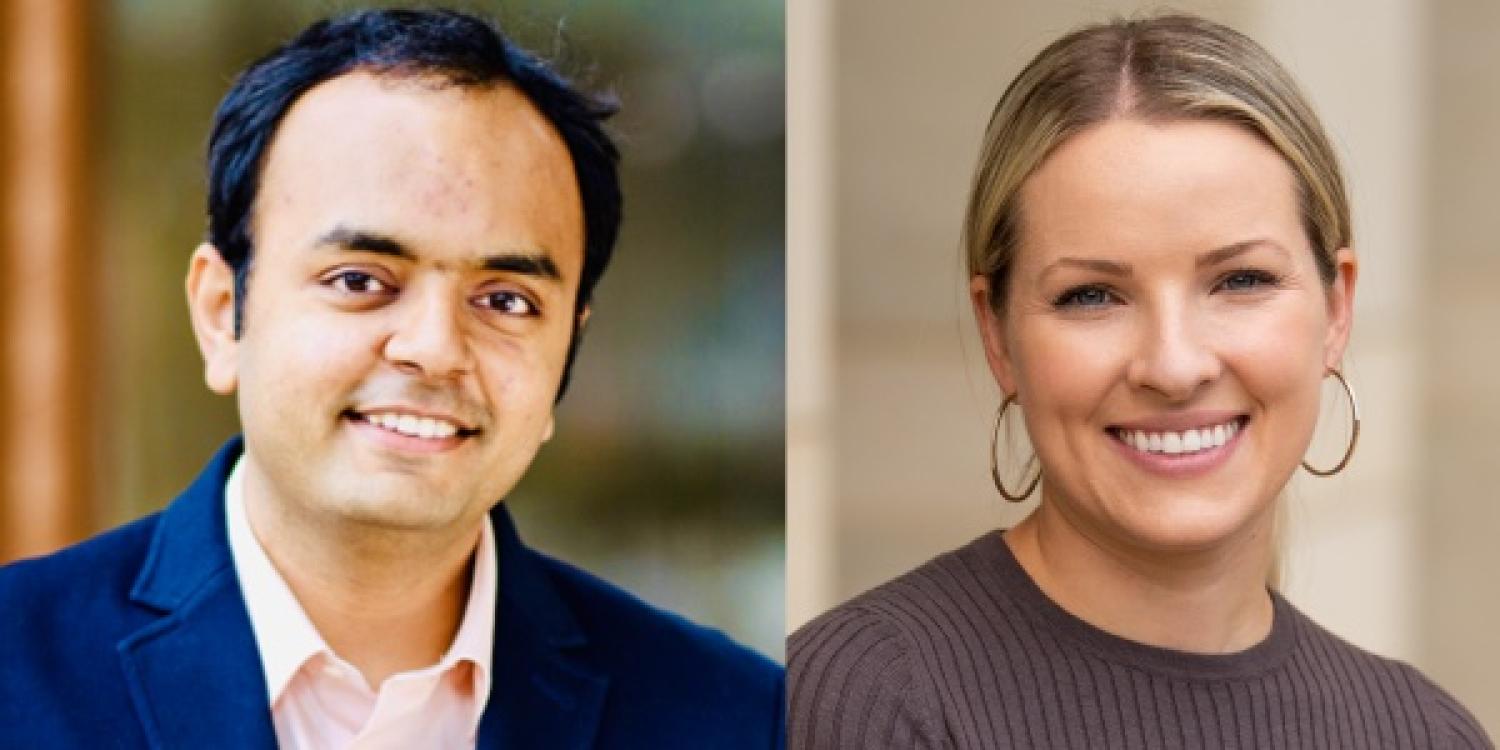 Ankur Gupta and Kayla Sprenger