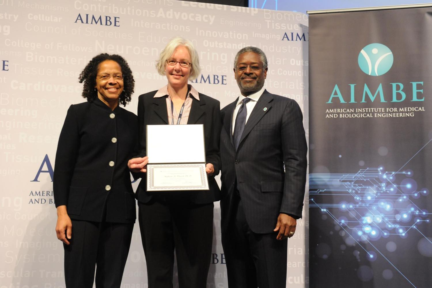 Stephanie Bryant accepts the award