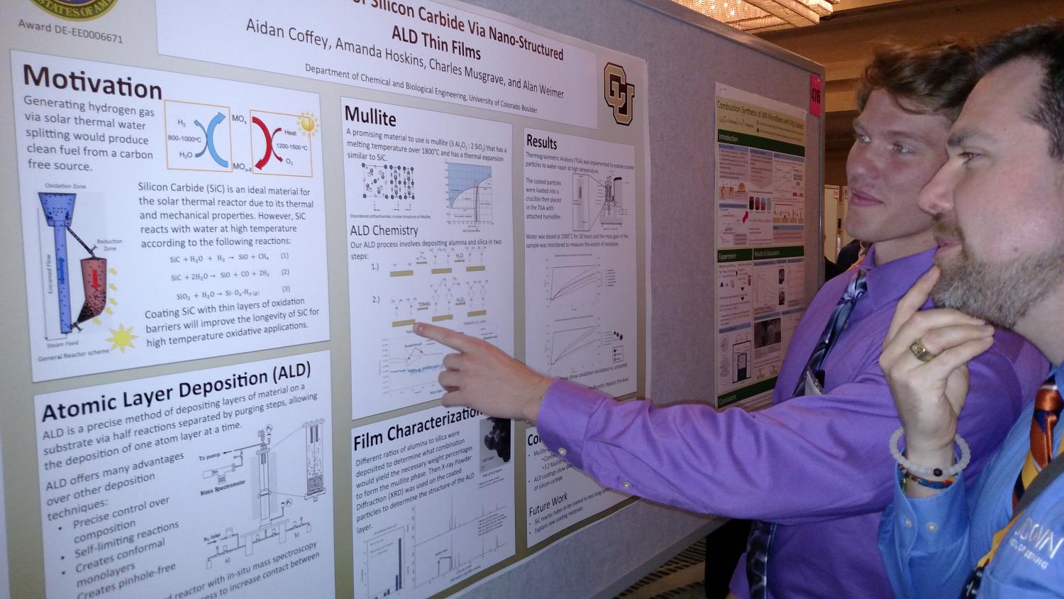 Aidan Coffey presenting poster