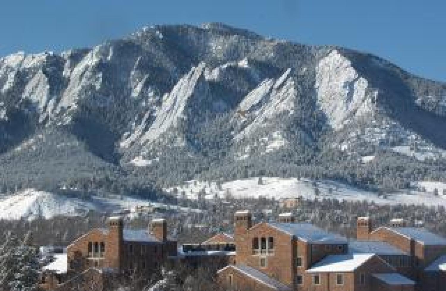 Campus in snow