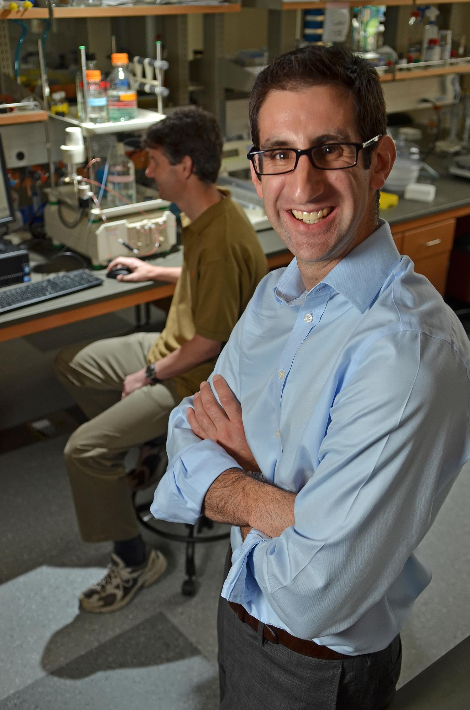 Joel Kaar in his lab