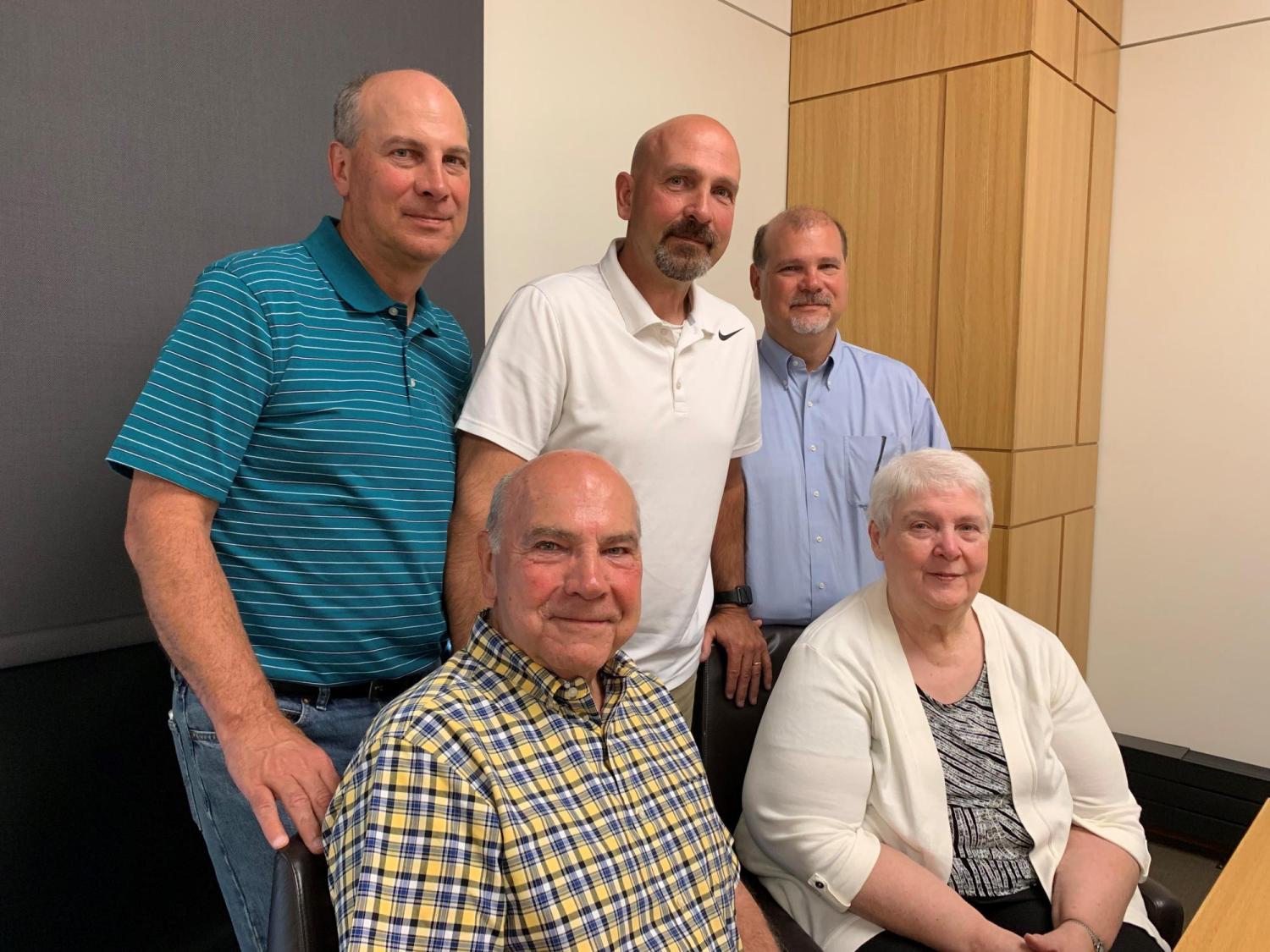The Bowman family at an event recognizing the creation of a new endowed position
