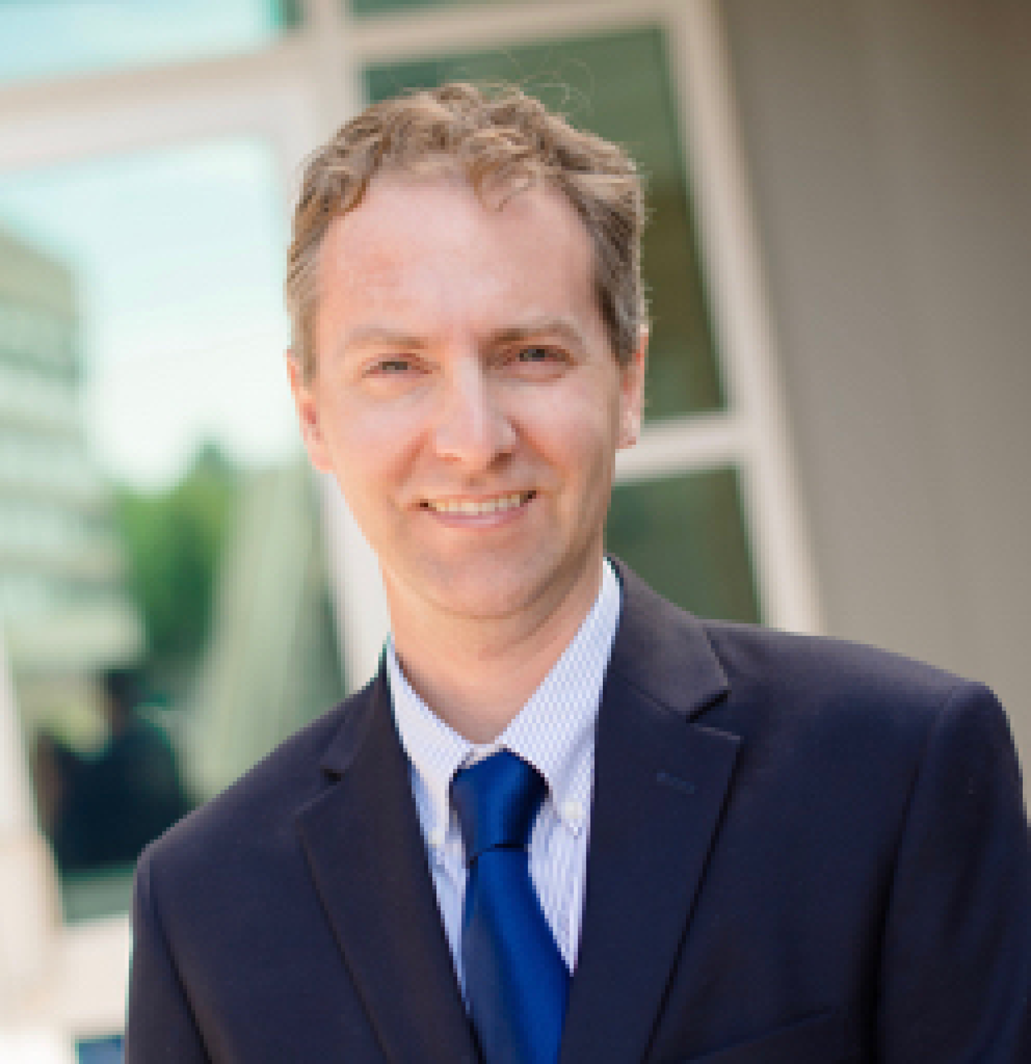 Gregory Odegard in blue suit