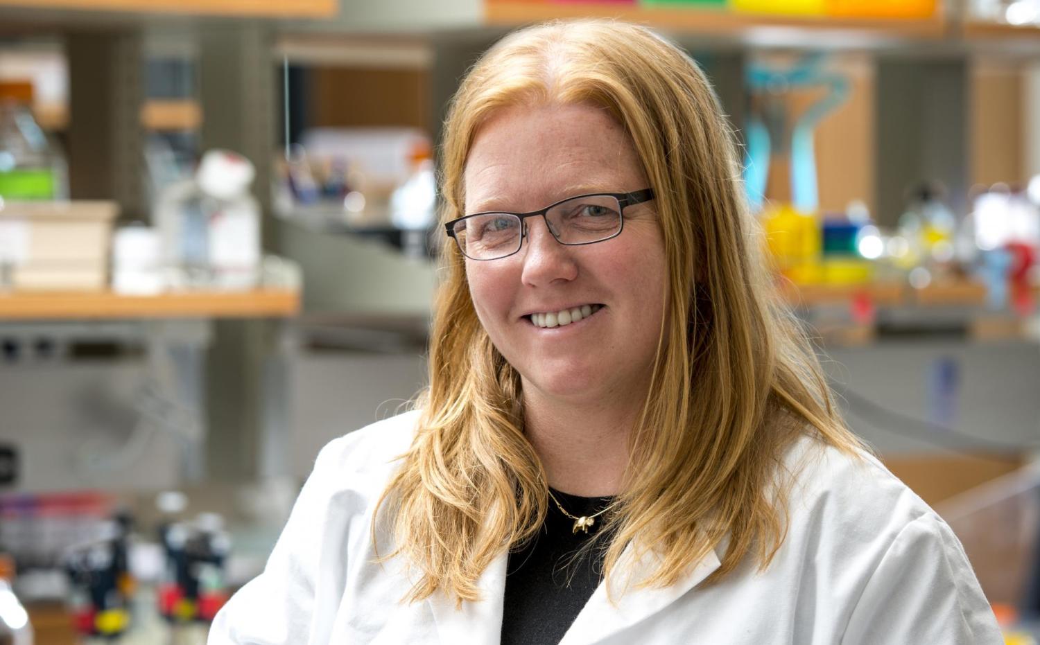Kristi Anseth in lab