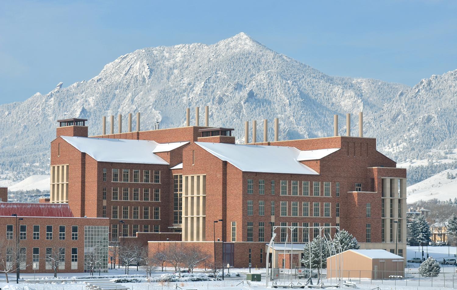A snow-covered JCSBB building