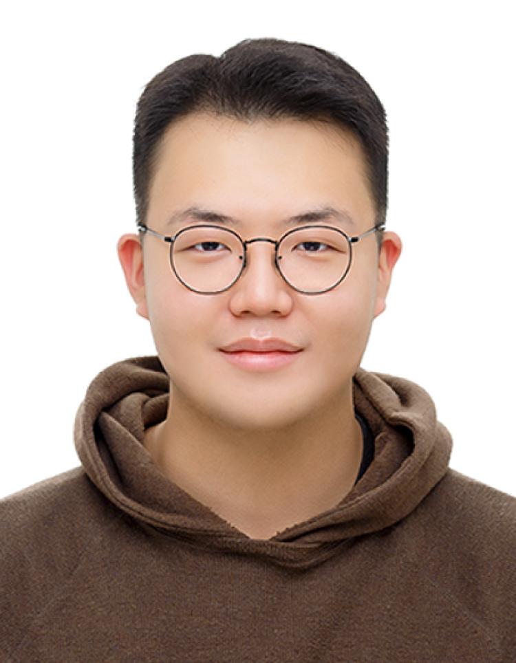 Samuel Kwon in a brown hoodie sweatshirt