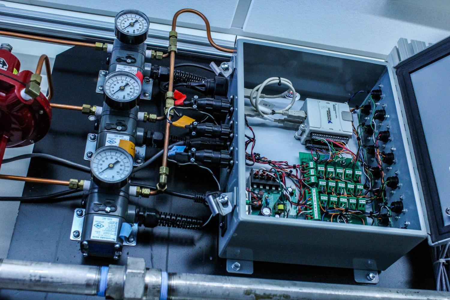 An open heat exchanger case.