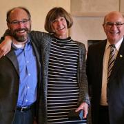 Janet deGrazia with Ken Anderson and Chancellor Phil DiStefano