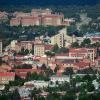 CU Boulder campus seen from the air