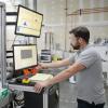 An engineer at workstation 