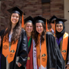 CHBE students in graduation regalia