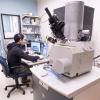A student working in the COSINC lab