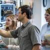 Charlie Nuttelman and students in lab