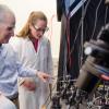 Dan Schwartz and Blake Langdon in lab