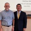 Haichao Wu and Dan Schwartz at Wu's dissertation defense