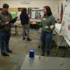 Nicole Day presents her research to high school students