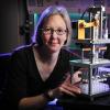 Stephanie Bryant in the lab