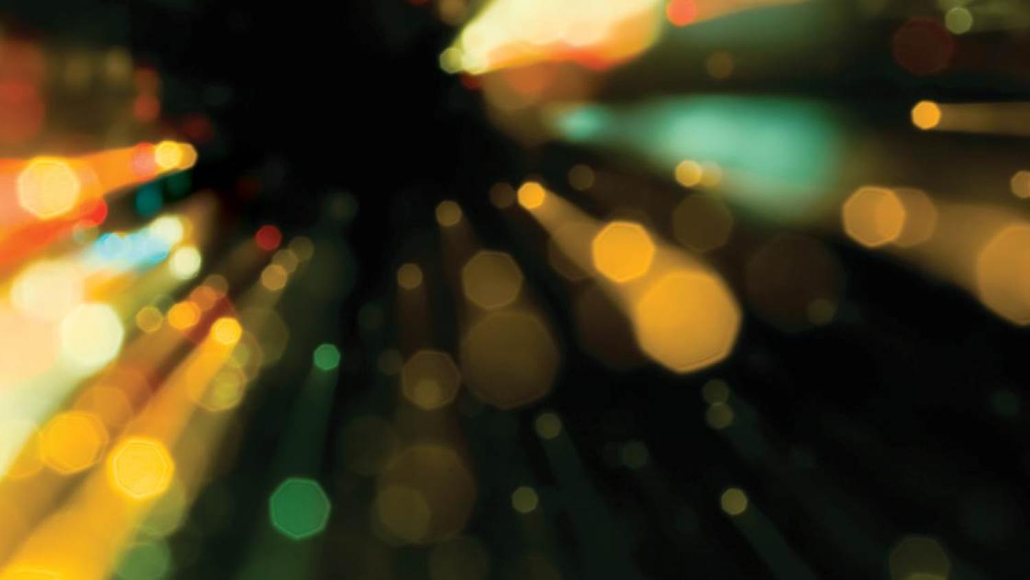 blurred light particles