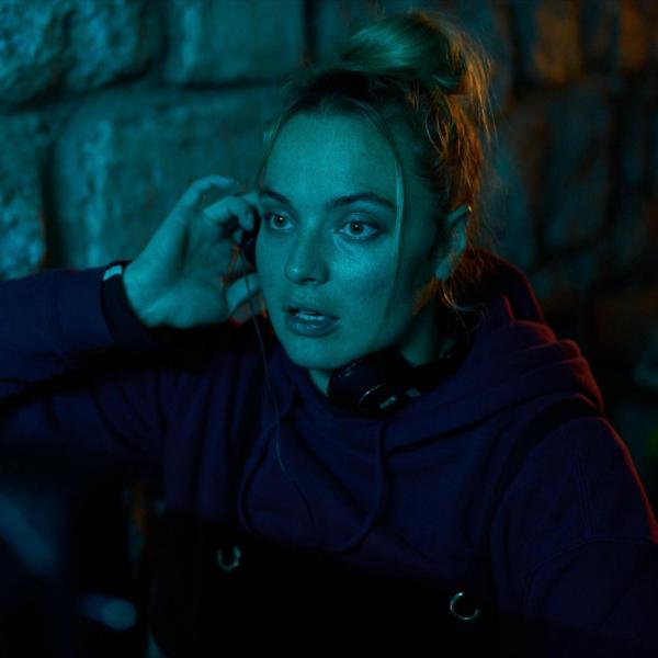 Photo of Kelsey Bollig on set
